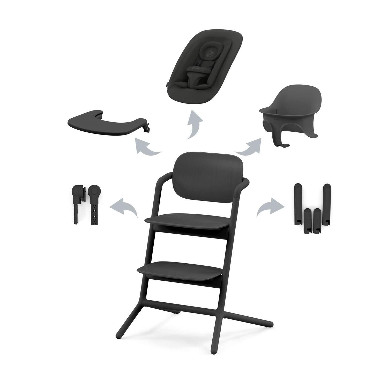 Cybex LEMO 4-in-1 Set ABTSHE/Stunning Black-black PU1