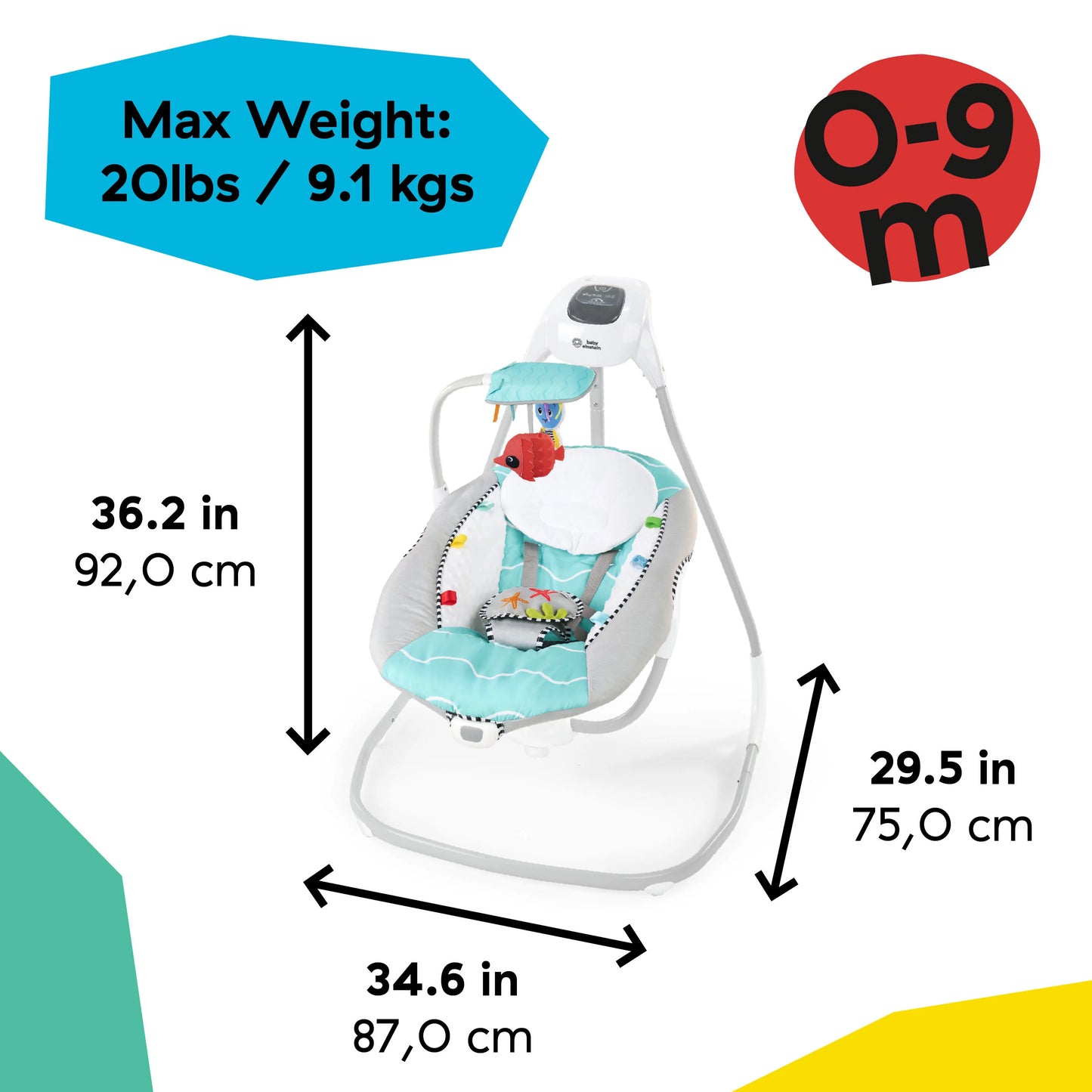 Kids2 - Be Oe Simple Comfort Swing - Ocean