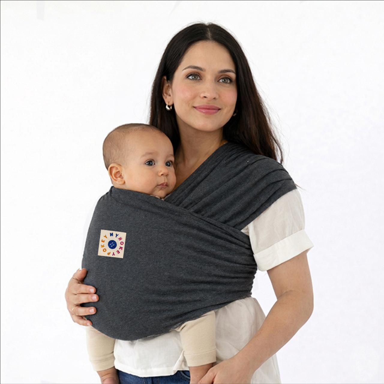 MyHokeyPokey baby wrap Charcoal
