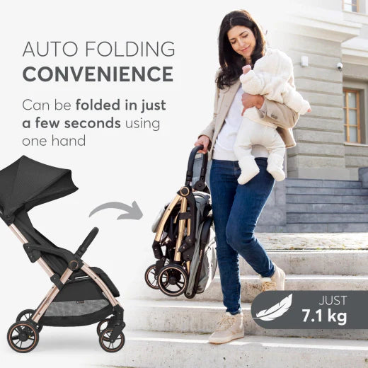Autofolding pushchair Eden Black