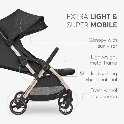 Autofolding pushchair Eden Black