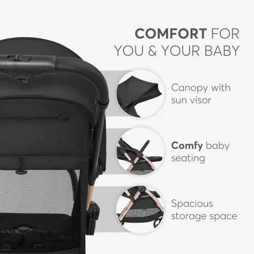 Autofolding pushchair Eden Black