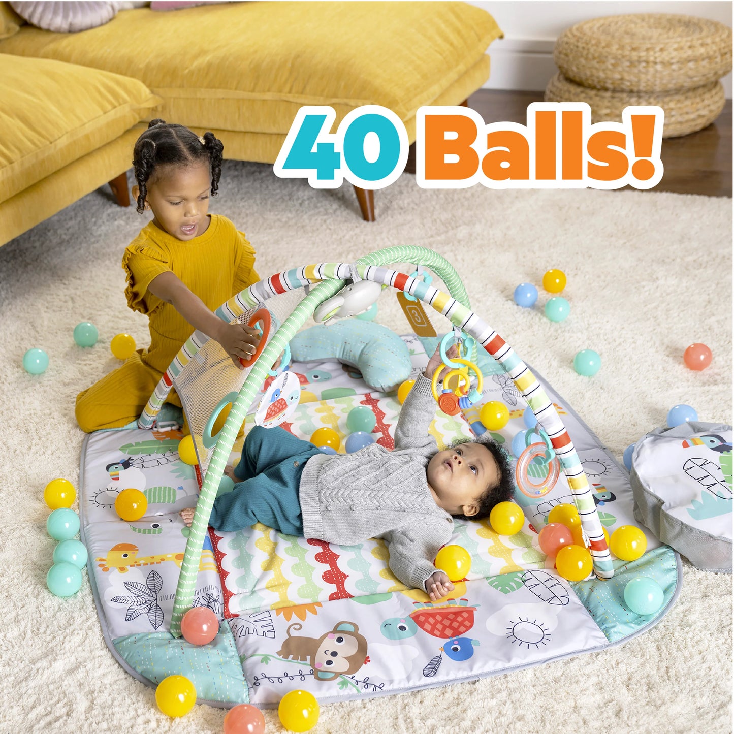 Kids2 - Be 5in1 Gym Ball Pit - Tropical