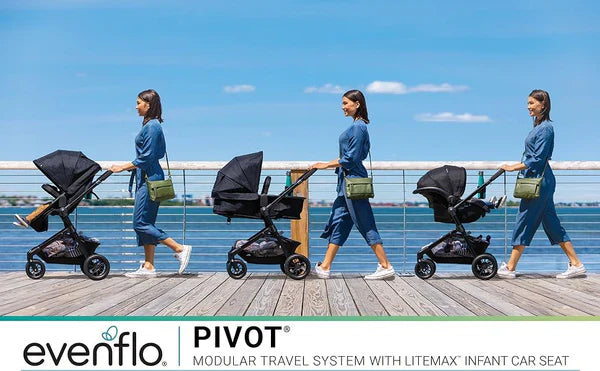 EVENFLO PIVOT MODULAR TRAVEL SYSTEM CASUAL GRAY