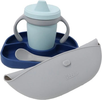 BBLUV Set Silicone Feeding Set Navy