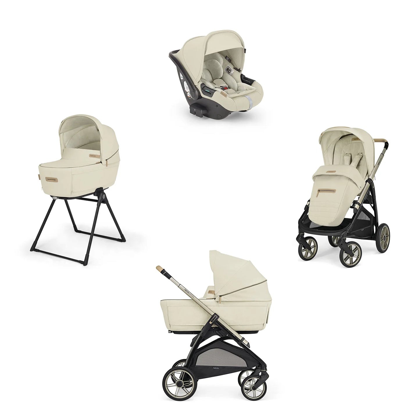Inglesina - Element Darwin Recline System Quattro - Pure Ecru