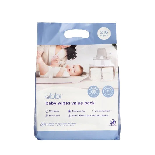 Ubbi Baby Wipes 3pk