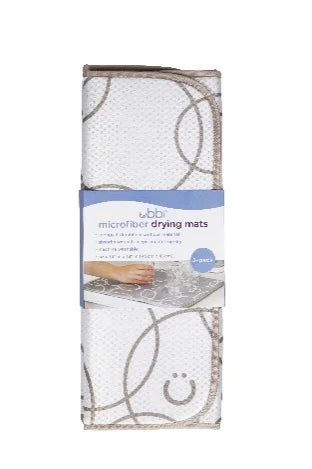 Ubbi Microfiber Drying Mat 2pk Taupe