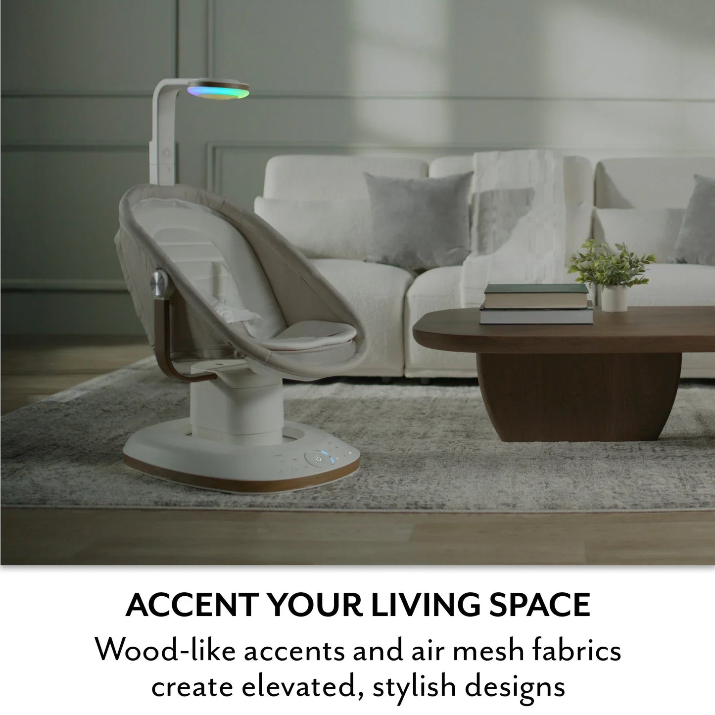 Evenflo - Elara 2-in-1 Smart Motion Baby Swing & Soothing Nest with SensorySoothe Technology
