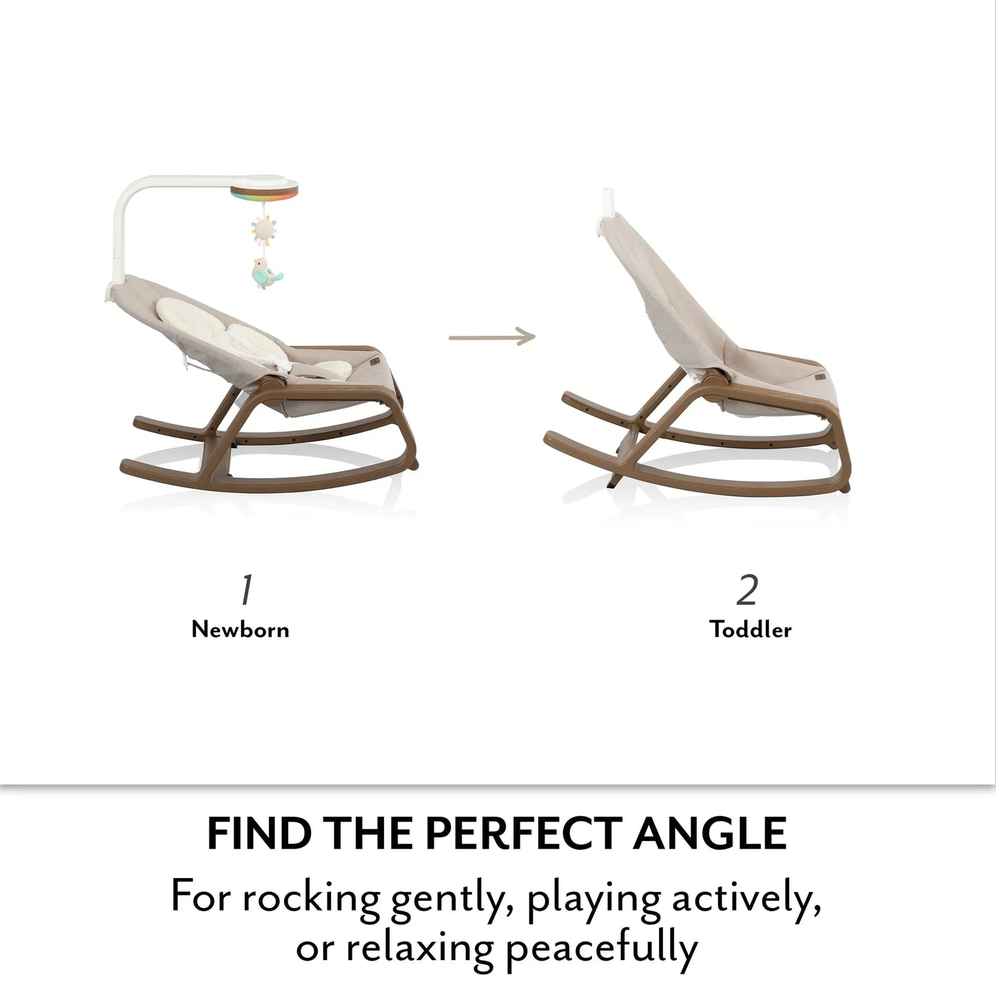 Evenflo- Lyra 2in1 Infant To toddler - Rocker With Sensory Soothe Technology