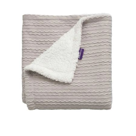 Clevamama - Luxe Sherpa Baby Blanket - 75*100cm Grey