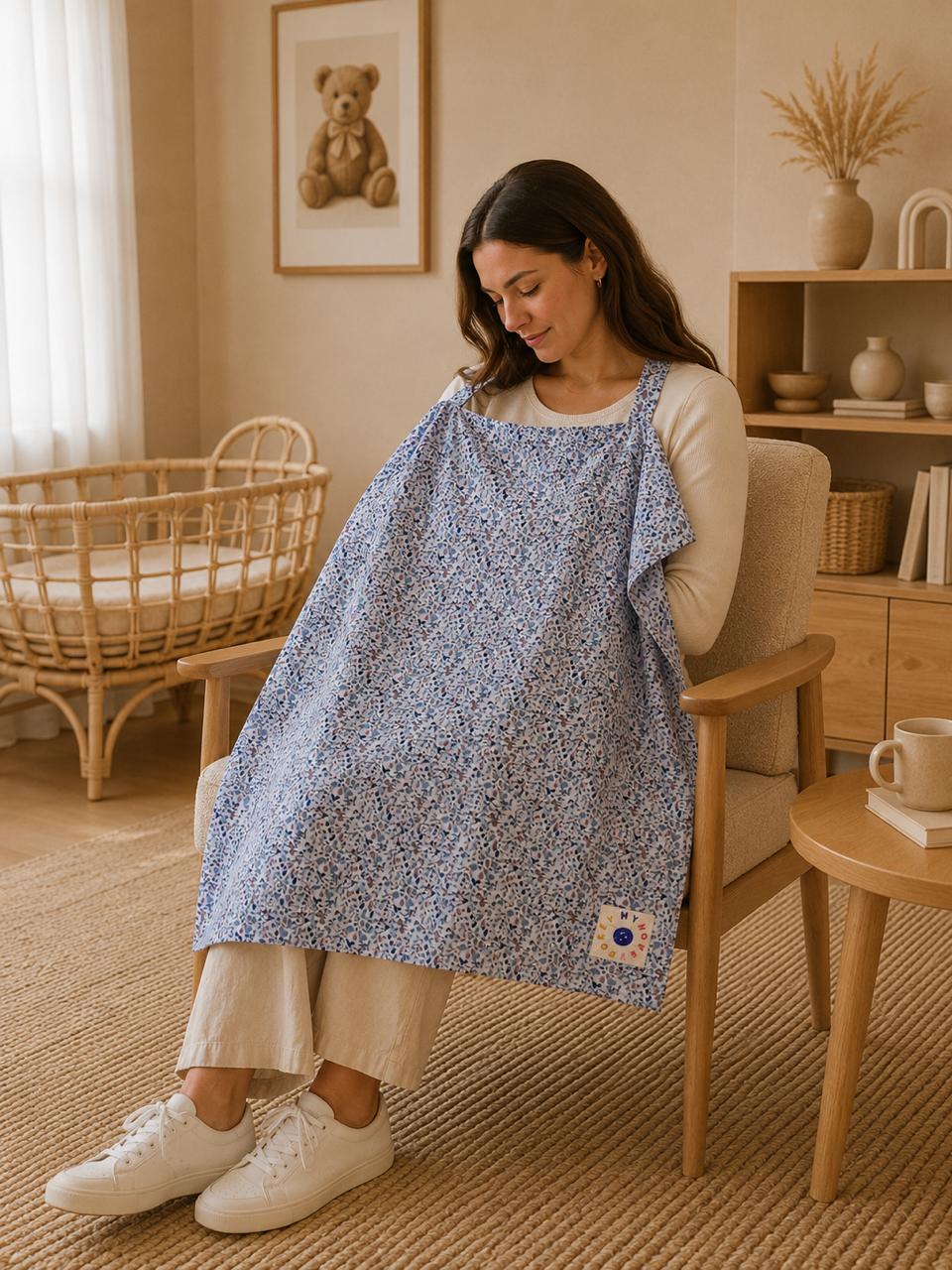 MyHokeyPokey - breast feeding cover - Floral Sky