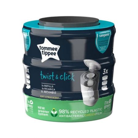 (TOMMEE TIPPEE) T&C 3PK REFILL CASS AL UK