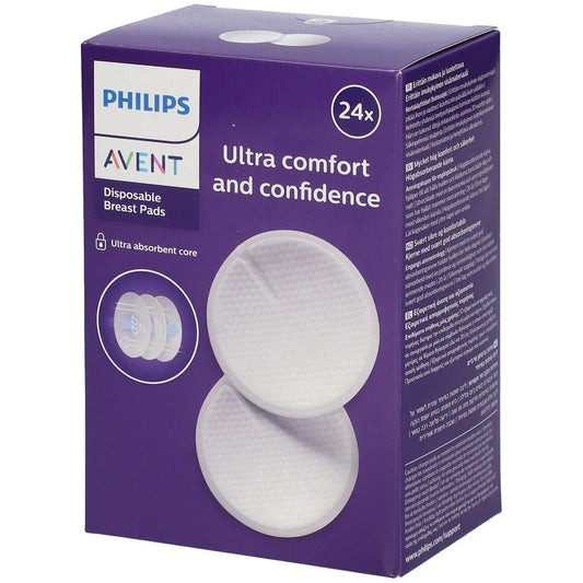 AVENT DISPOSABLE BREAST PADS 24'S