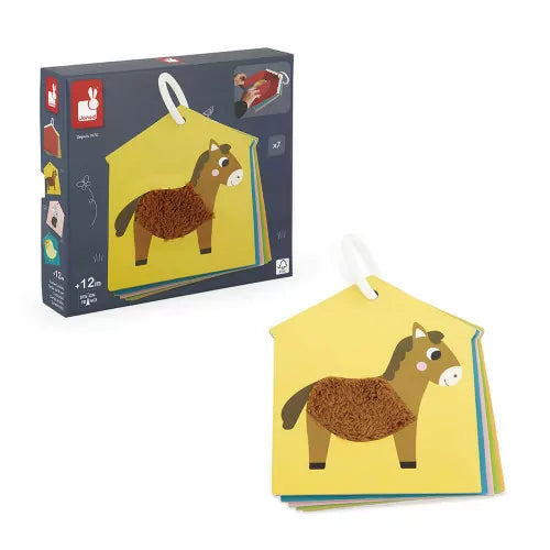 Janod - Farm Tactile Cards Set