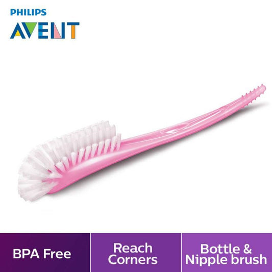 AVENT BOTTLE & TEAT BRUSH - PINK