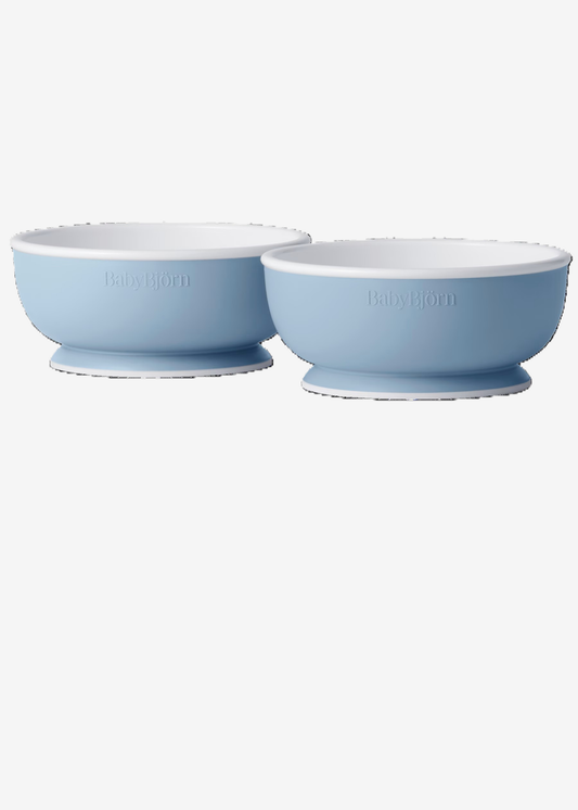 BABYBJORN BABY BOWL, 2-PACK - POWDER BLUE