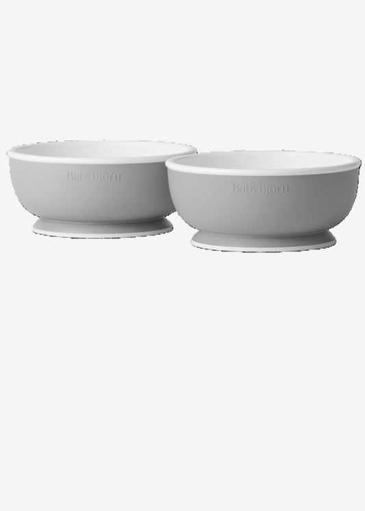 BABYBJORN BABY BOWL, 2-PACK - GRAY