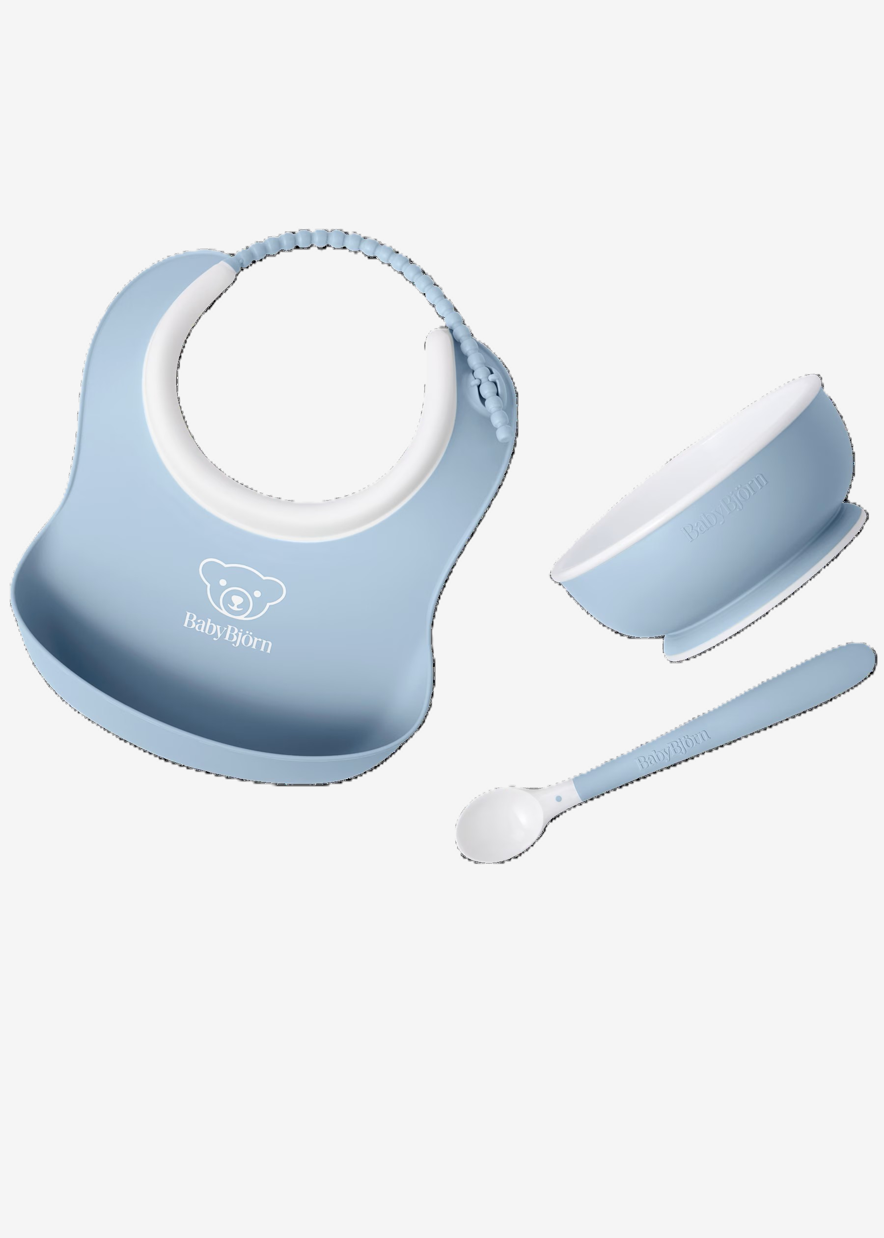 BABYBJORN BABY FEEDING SET, 3'S - POWDER BLUE