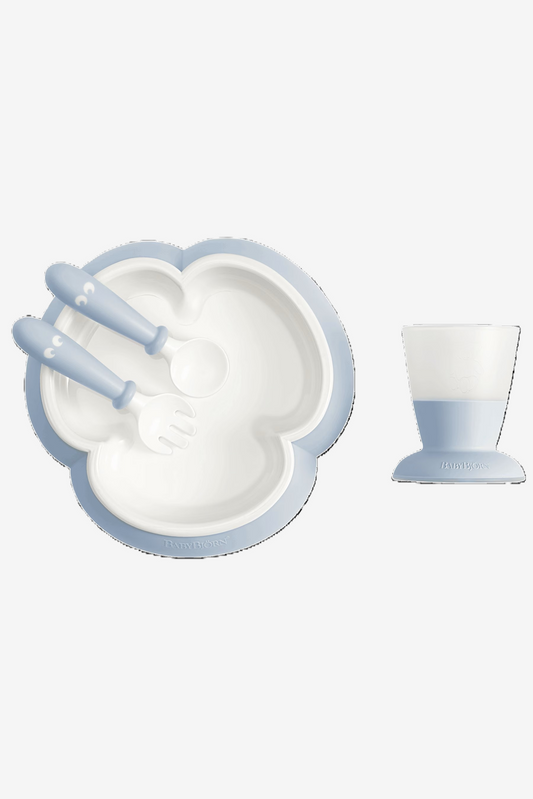 BABYBJORN BABY FEEDING SET - POWDER BLUE