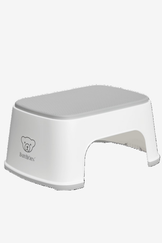BABYBJORN STEP STOOL - WHITE/GREY