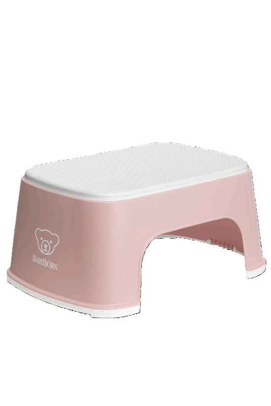BABYBJORN STEP STOOL - POWDER PINK/WHITE