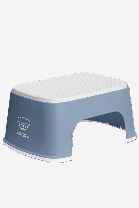 BABYBJORN STEP STOOL -  DEEP BLUE/WHITE