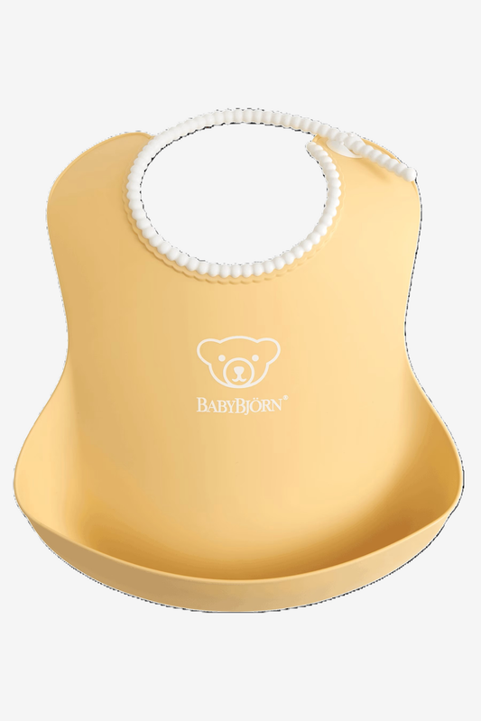 BABYBJORN SOFT BIB POWDER YELLOW.