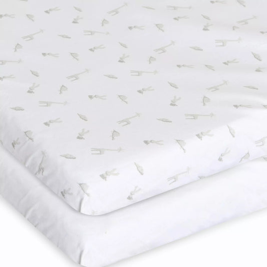 Chicco - Crib Set Cotton Up  & Down - Next To Me  Forever - Cloud