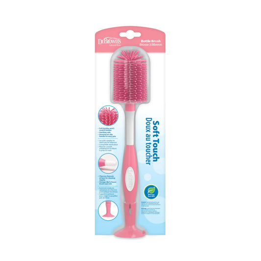 Soft Bottle Brush Silicone , Pink