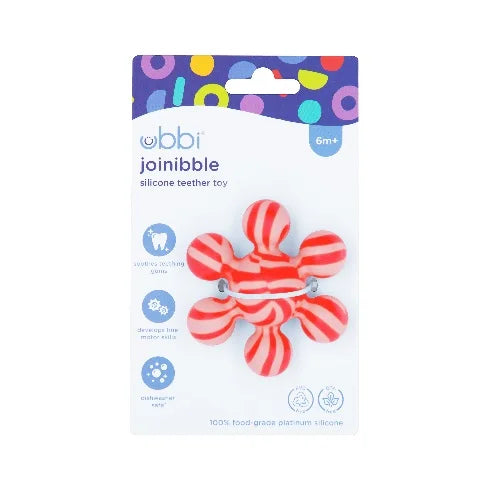 Ubbi Joinibble Silicone Teether Toys 1pk Pink