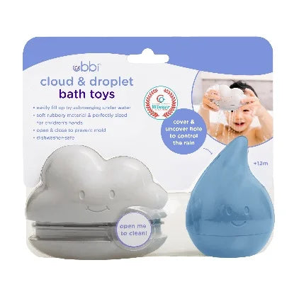 Ubbi Cloud & Droplet Toys Cloudy Blue