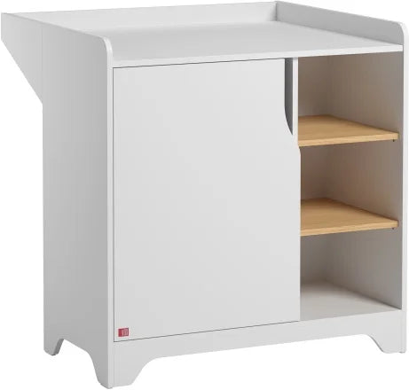 VOX Dresser With Changer Leaf White/Oak

D: 44cm
W: 88.5cm
H: 89.5cm

weight 37.70 kgs (2 packages)

White/Oak