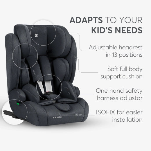 Kikkaboo - Car Seat 76*150cm i-cross i-size - Dark Grey