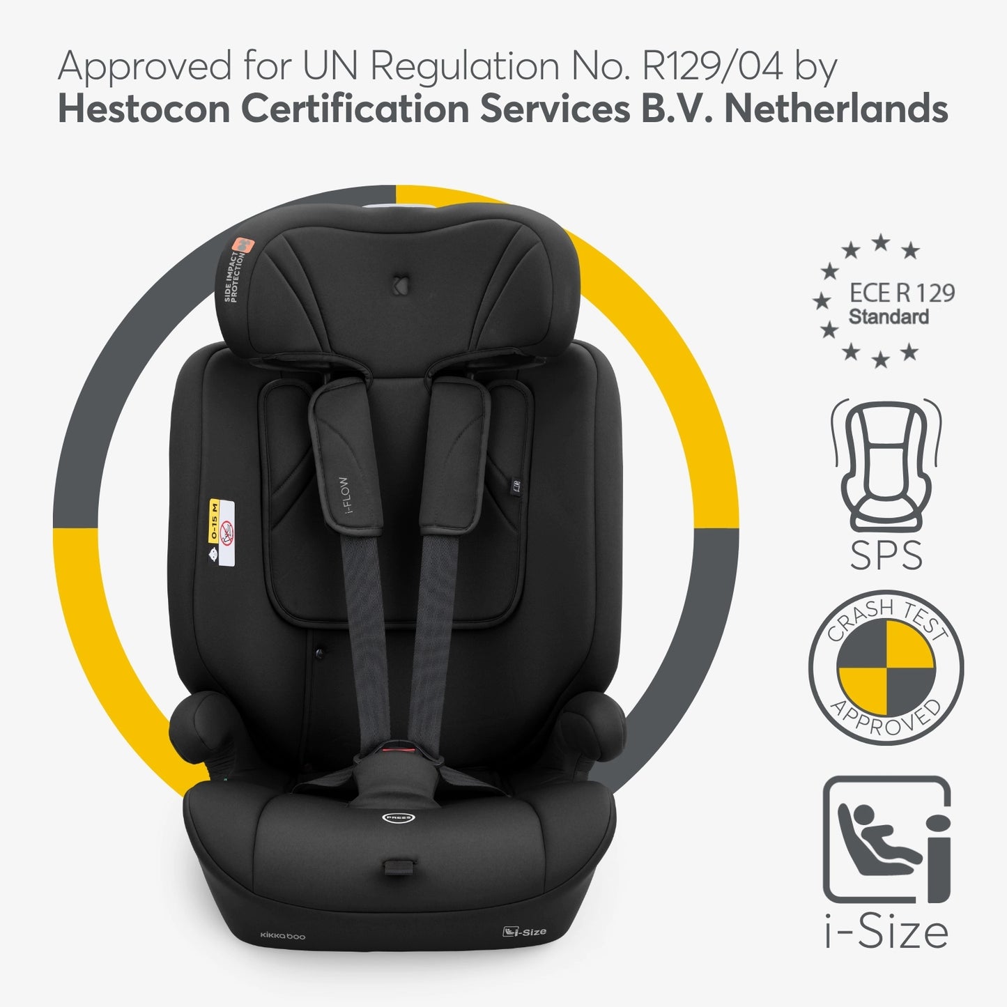 Kikkaboo - Car Seat 76*150cm i-Flow i-size -