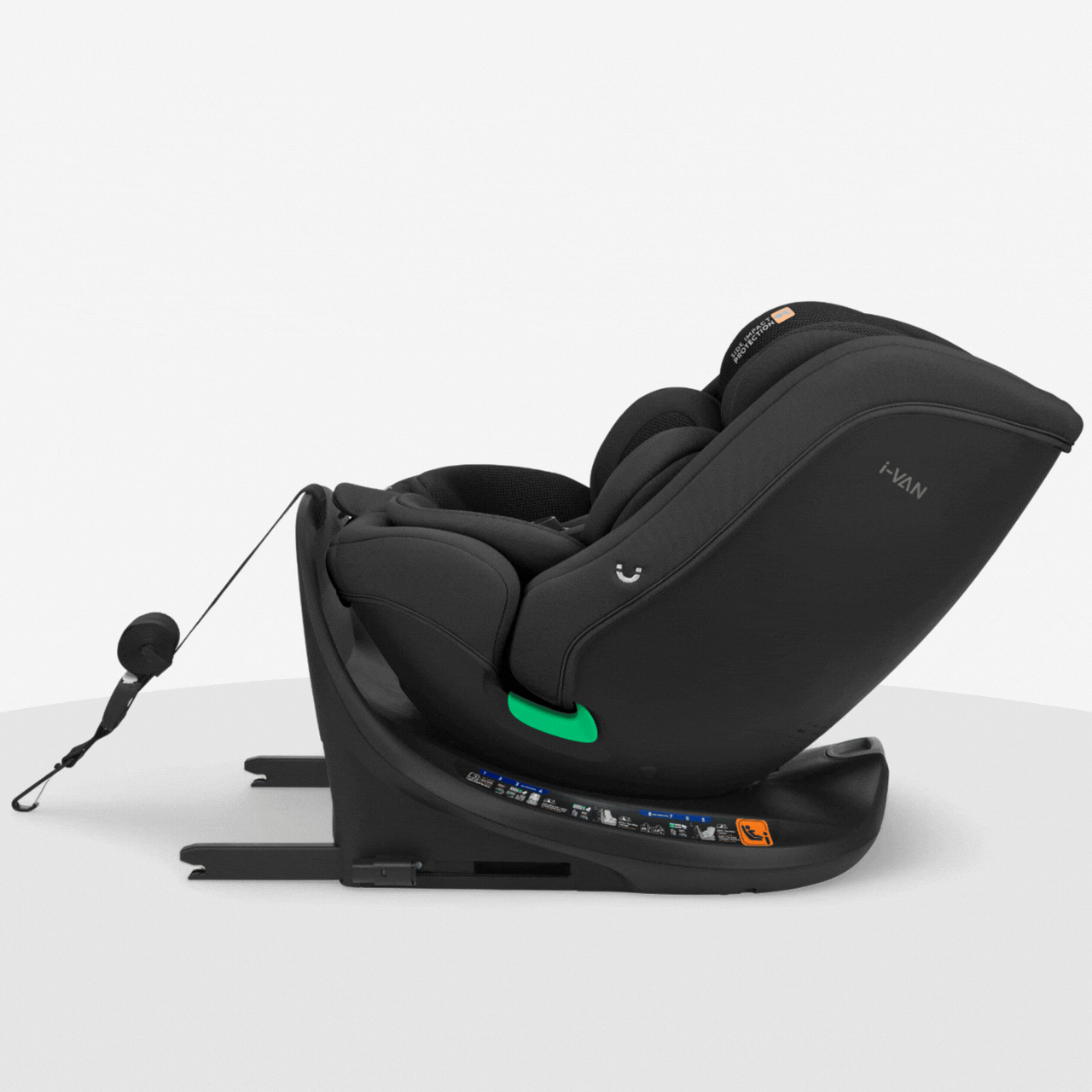 Kikkaboo - Car Seat 40*150cm - i-van i-size - Black
