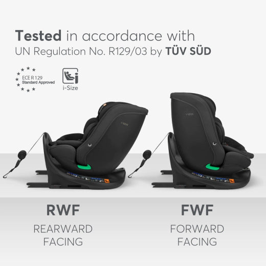 Kikkaboo - Car Seat 40*150cm - i-van i-size - Black