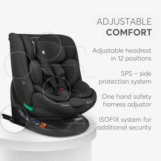 Kikkaboo - Car Seat 40*150cm - i-van i-size - Black