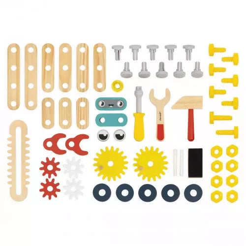 Janod - Large Robot Workbench Brico'Kids - Wooden