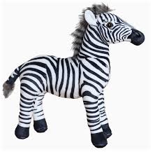 Miila Zebra Plush Toy 33Cm Soft Stuffed Animal