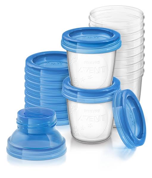 Avent - Breast Milk Storage Containers - +2Adapters