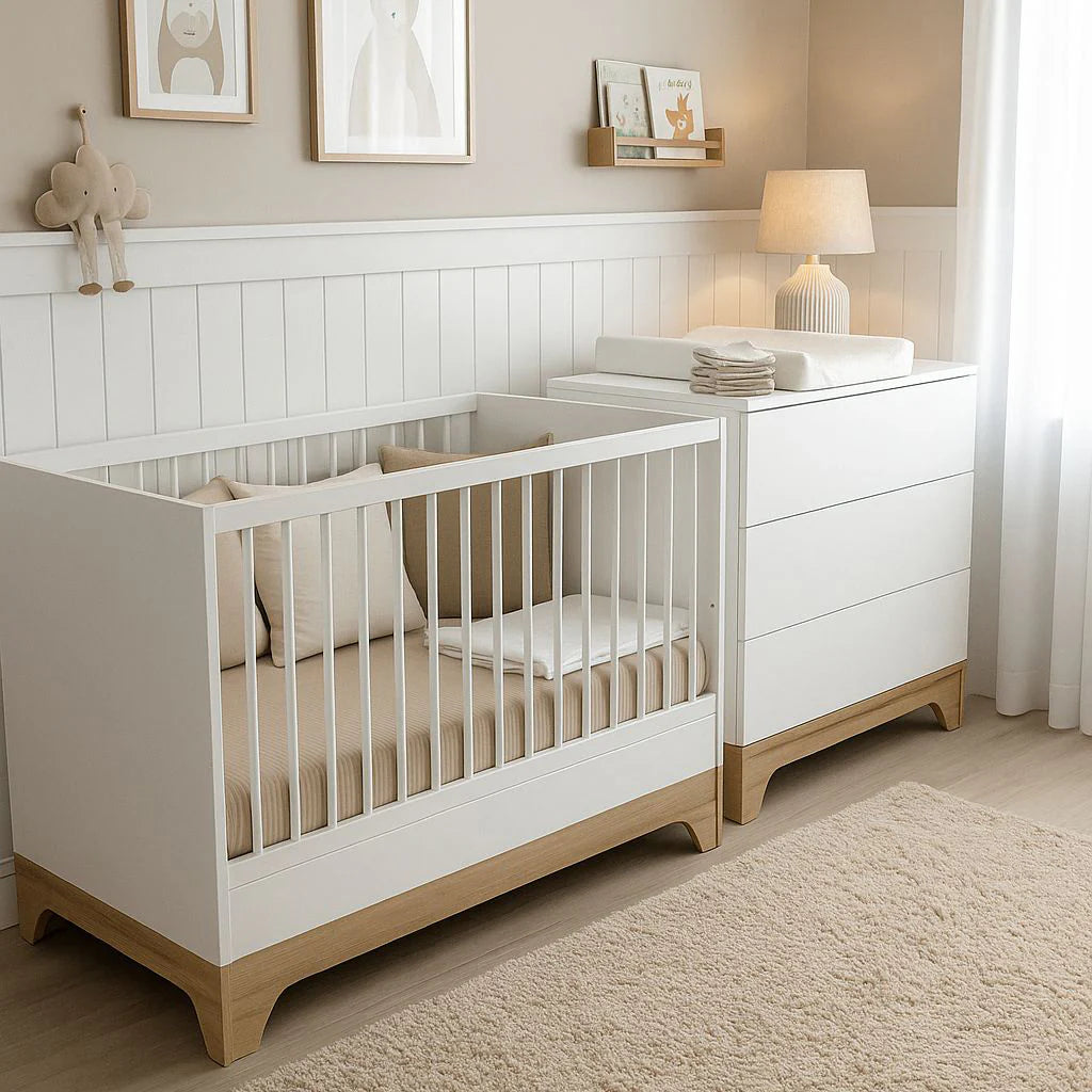 Faktum - Lumina - 3 Drawer Chest - Modern Nursery Storage - White