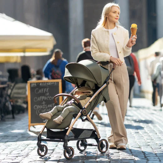 Autofolding pushchair Joy Army Green