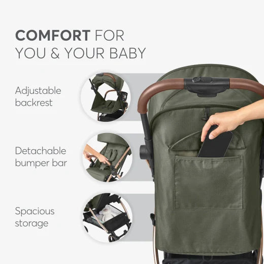 Autofolding pushchair Joy Dark Grey