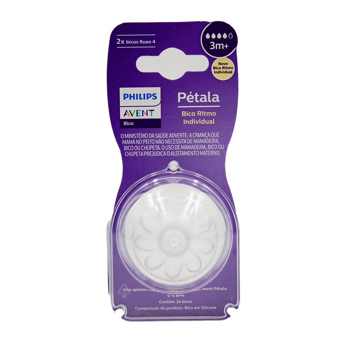 Avent 2 Natural Response teats 3m+ - 4 hole