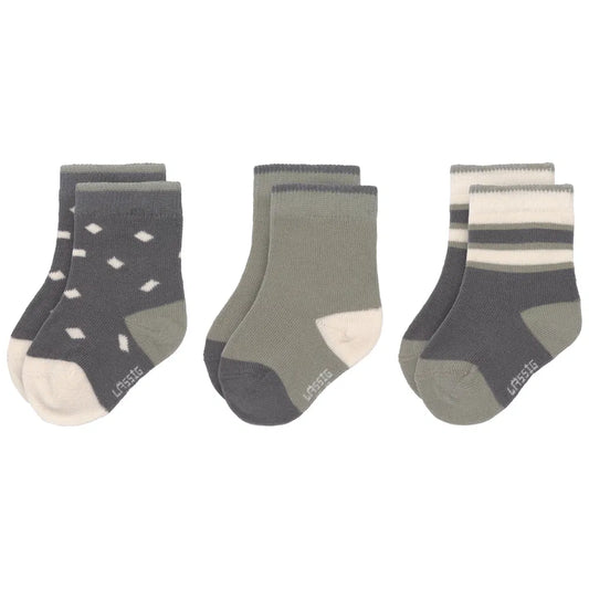 Lassig - Sneakers Socks Gots - 3pcs - Cozy Colors