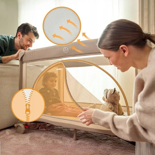 Lionelo - Laura - Baby Bed - Beige Sand