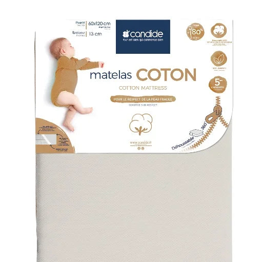 Candide Cotton 360° Mattress  60x120x13 cm