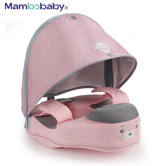 Mambobaby - Waist Float With Canopy -Seal Pink