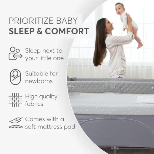 Baby cot 2 levels Milky Way Mint 2023